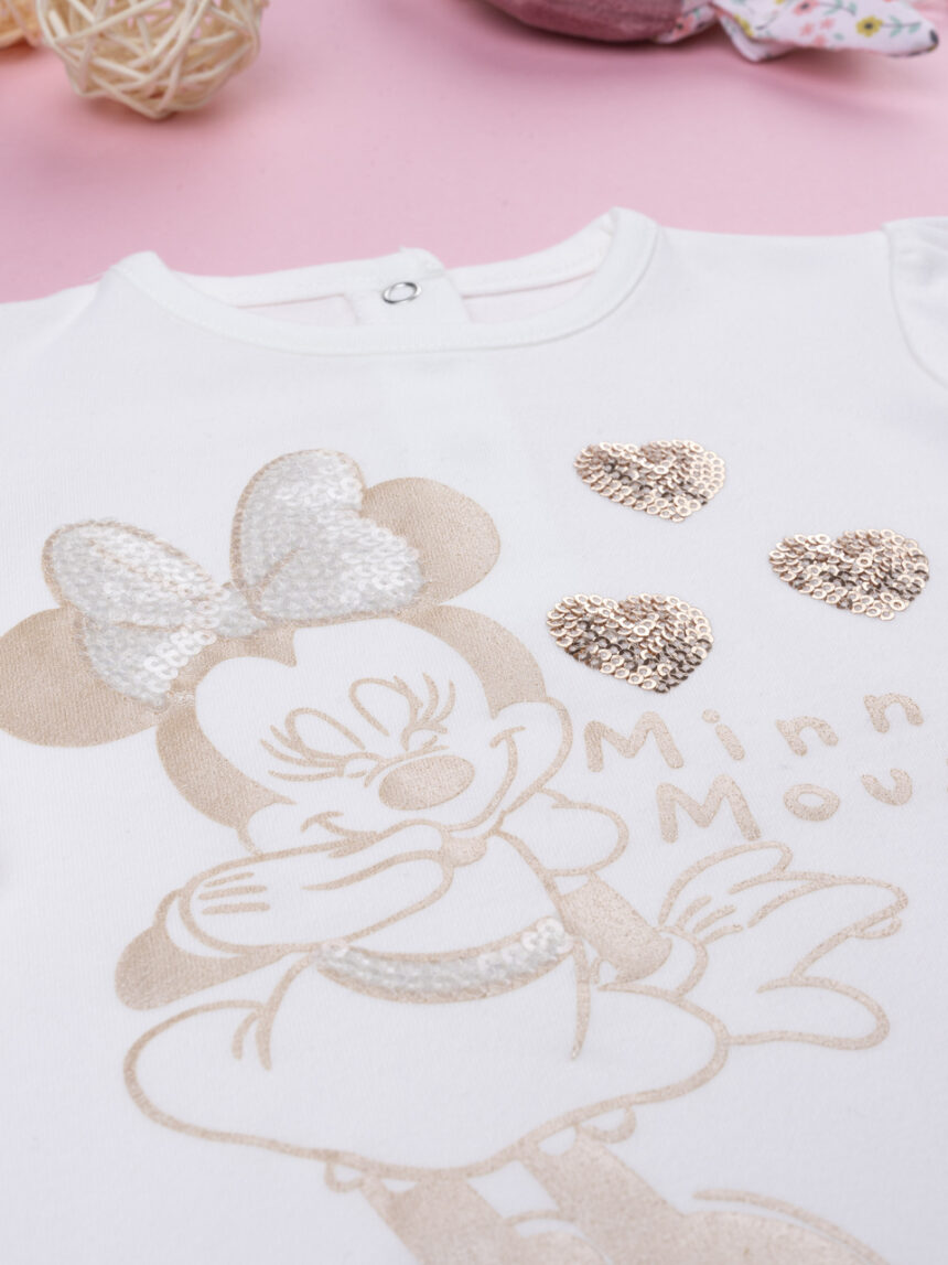βρεφική μπλούζα λευκή minnie για κορίτσι - Prénatal
