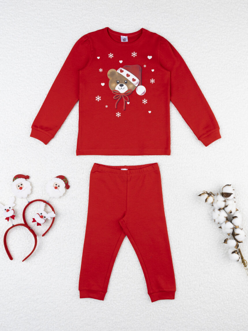 χριστουγεννιάτικη πιτζάμα με αρκουδάκι για κορίτσι - Prénatal