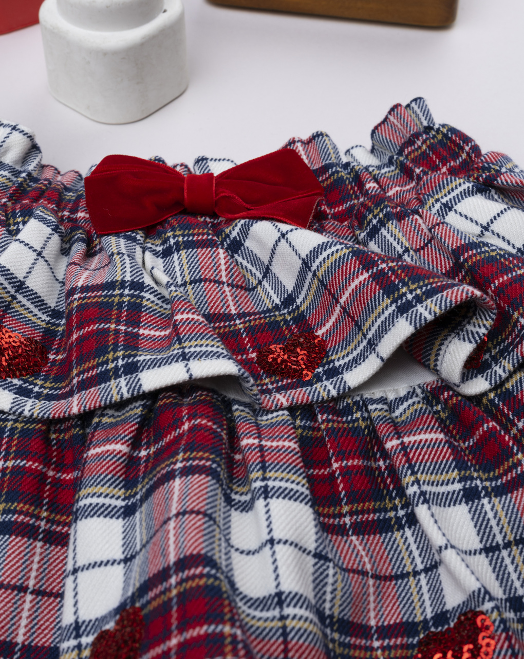 βρεφική φούστα καρό με φιογκάκι classic για κορίτσι - Prénatal