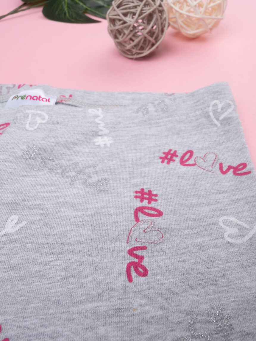 παιδικό κολάν γκρι love για κορίτσι - Prénatal