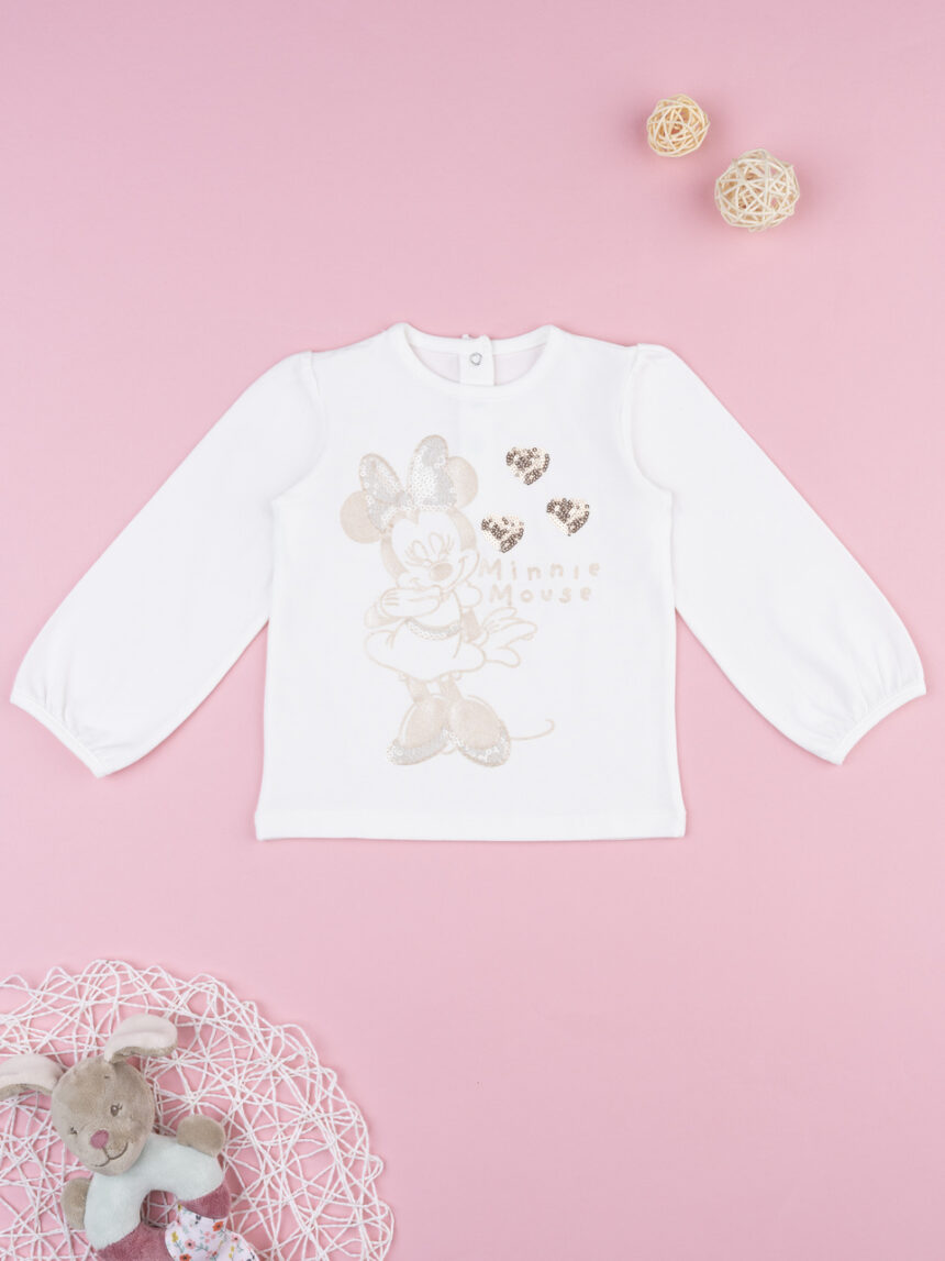 βρεφική μπλούζα λευκή minnie για κορίτσι - Prénatal