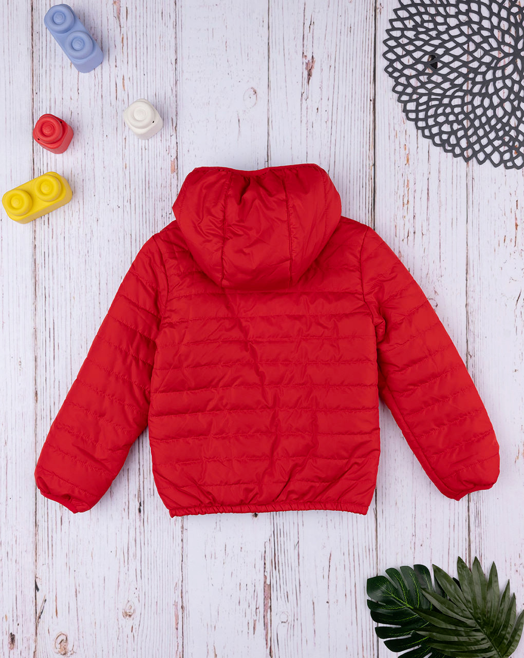 παιδικό μπουφάν puffer κόκκινο για αγόρι - Prénatal
