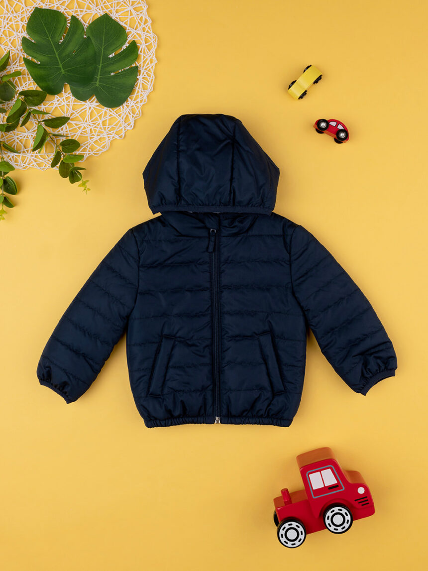 βρεφικό μπουφάν puffer μπλε για αγόρι - Prénatal