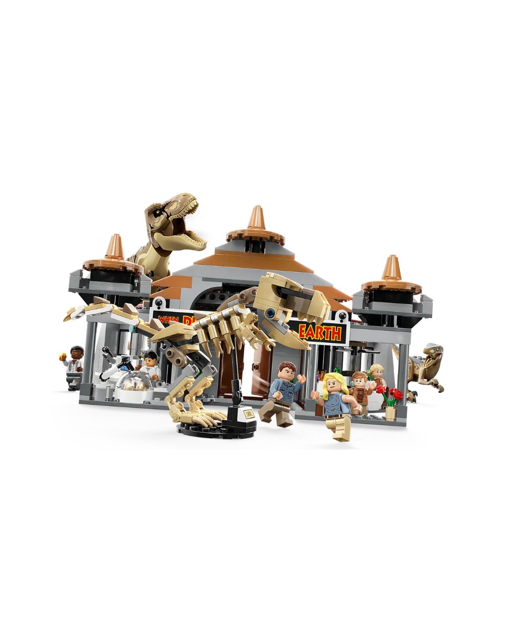 Lego jurassic world visitor center: t-rex & raptor attack 76961 - Lego