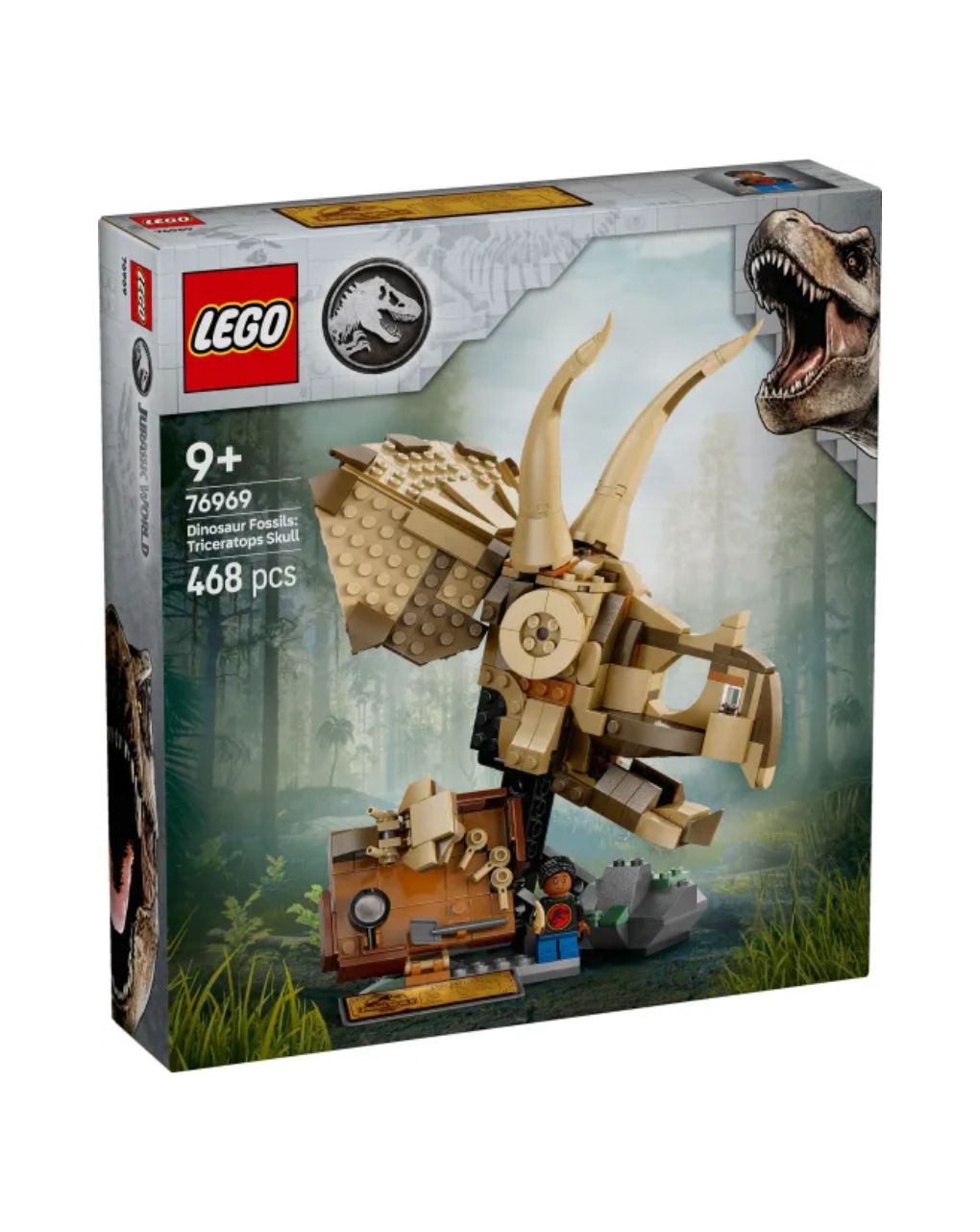 Lego jurassic world dinosaur fossils: triceratops skull 76969