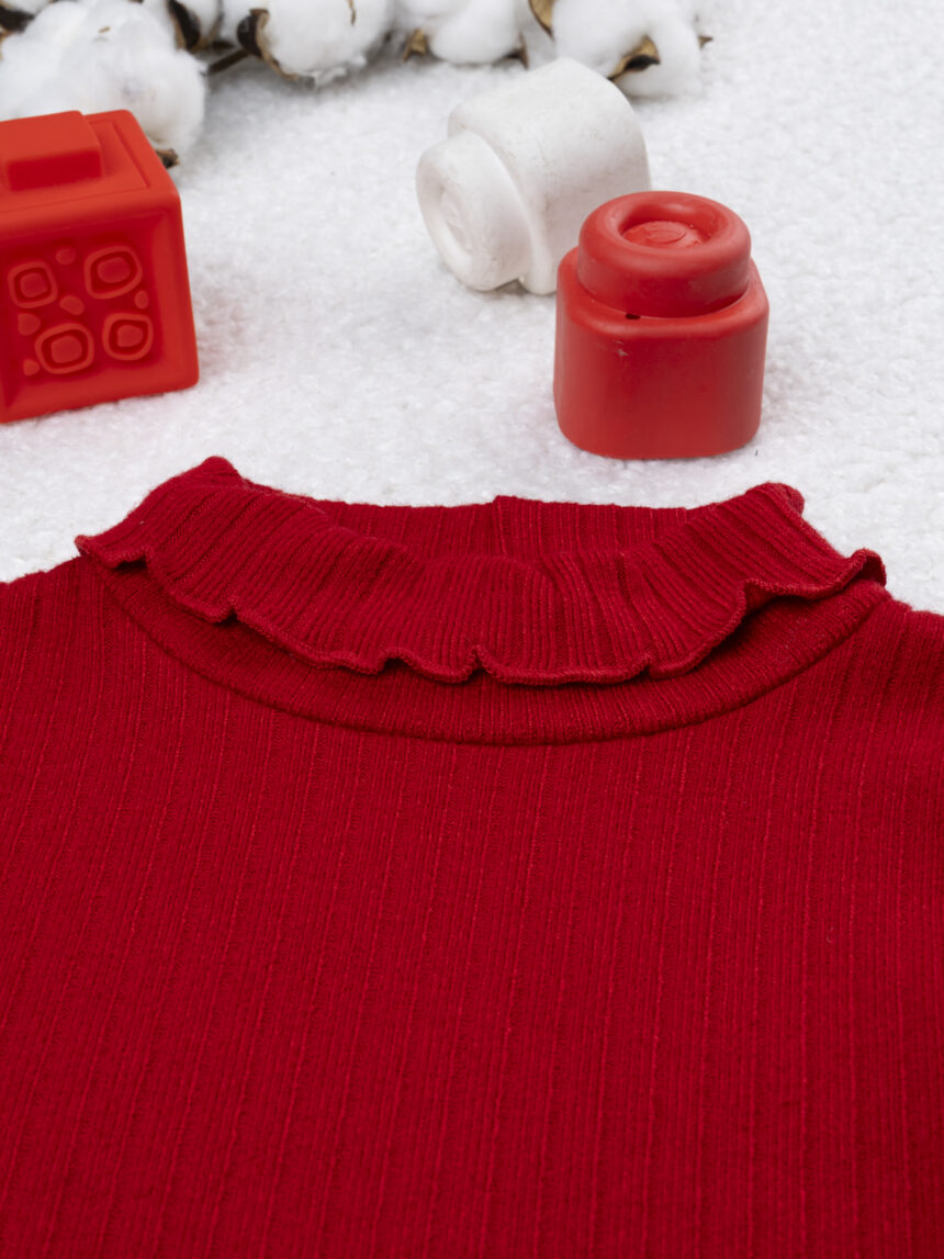 παιδική μπλούζα ζιβάγκο κόκκινη classic για κορίτσι - Prénatal