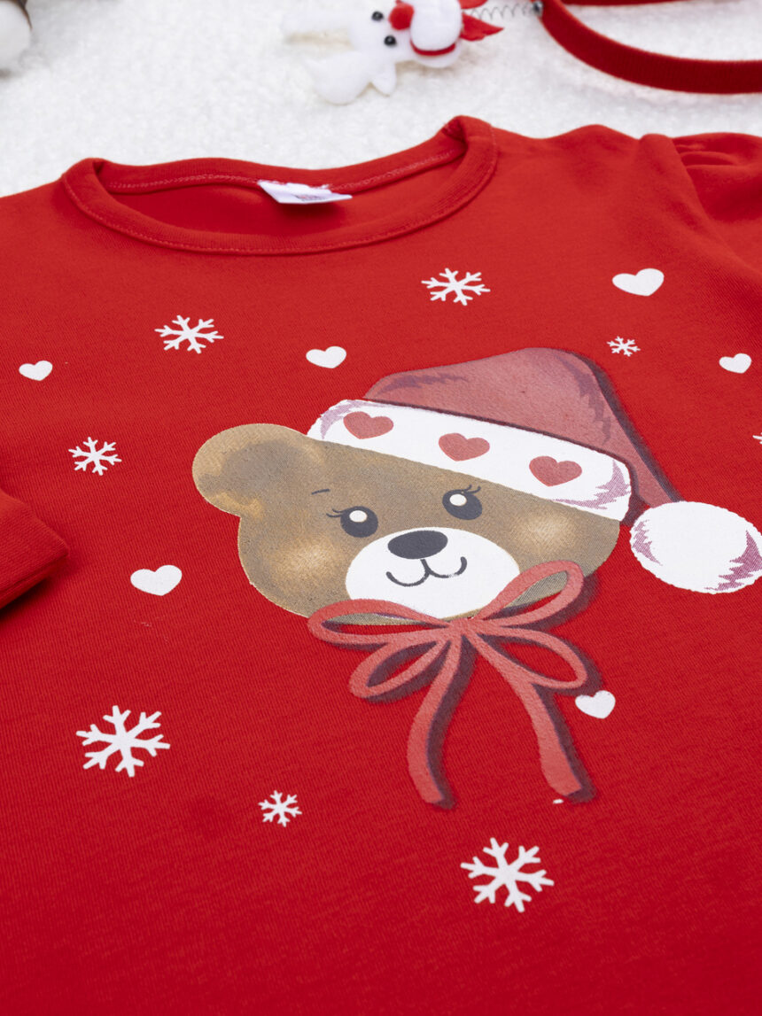 χριστουγεννιάτικη πιτζάμα με αρκουδάκι για κορίτσι - Prénatal