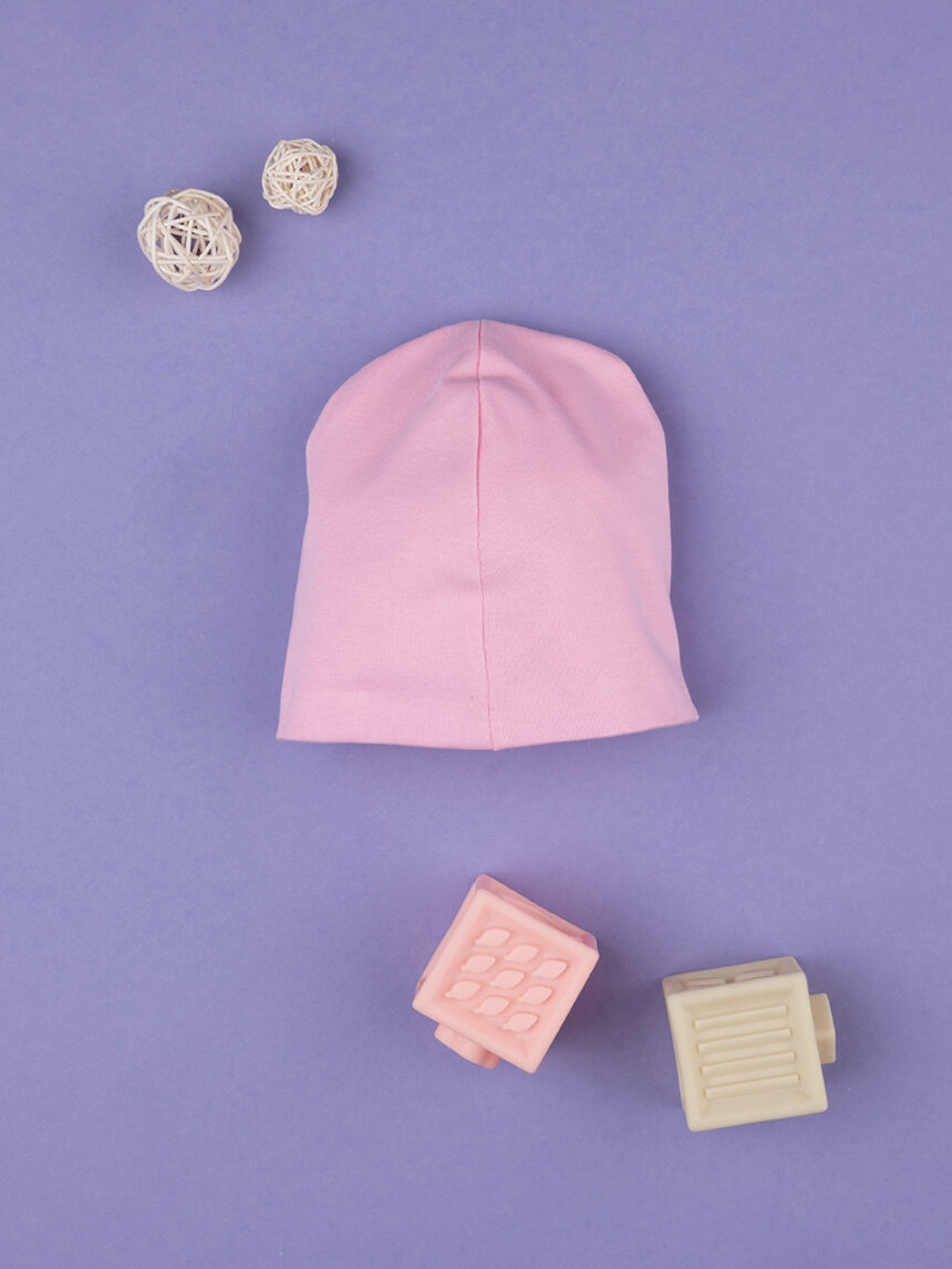 βρεφικό σκουφάκι ροζ με μονόκερο για κορίτσι - Prénatal