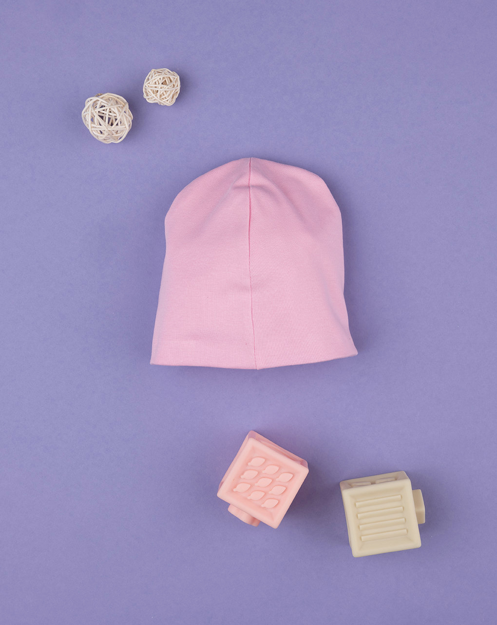 βρεφικό σκουφάκι ροζ με μονόκερο για κορίτσι - Prénatal