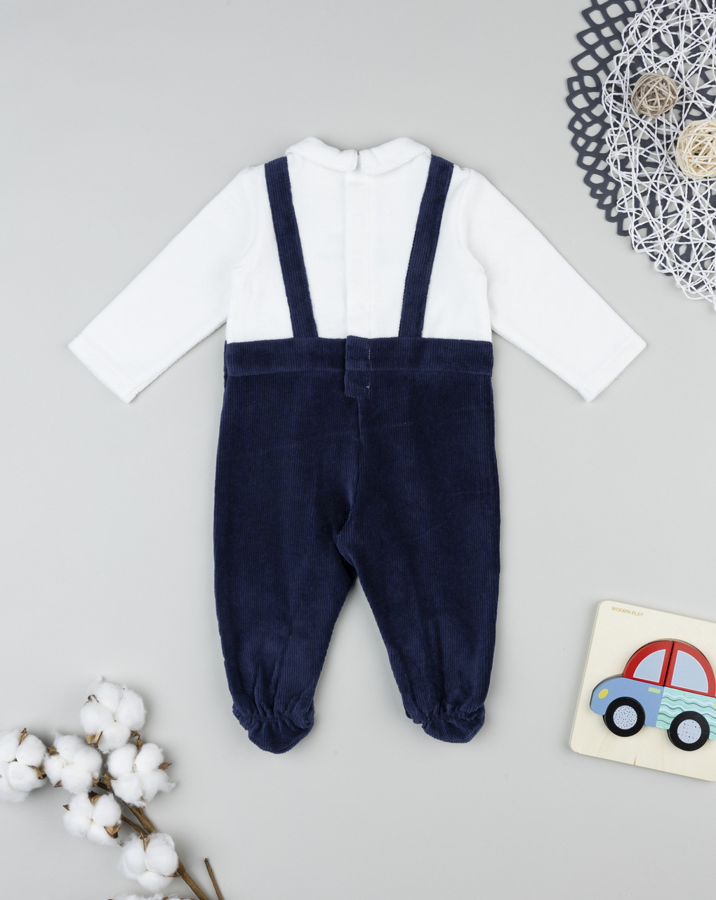 βρεφικό χριστουγεννιάτικο φορμάκι my first christmas για αγόρι - Prénatal