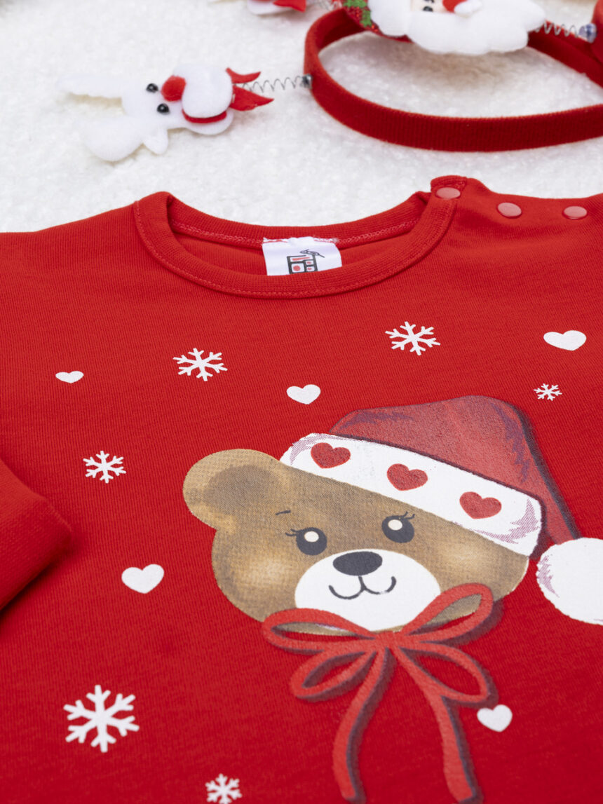 χριστουγεννιάτικη πιτζάμα με αρκουδάκι για αγόρι - Prénatal