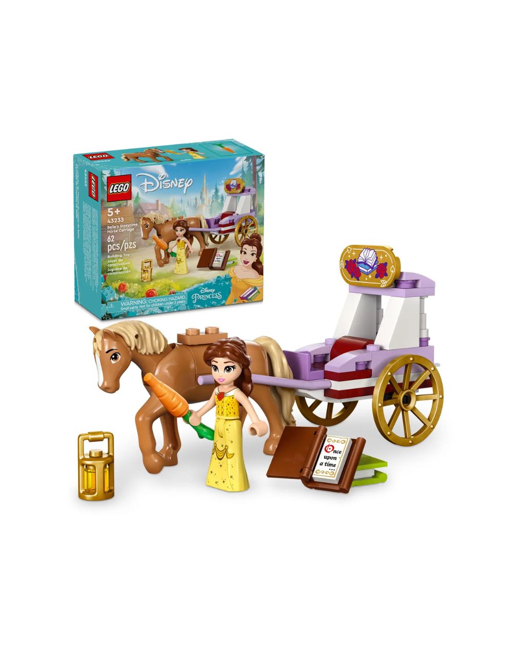 Lego disney princess belle’s storytime horse carriage 43233 - Lego