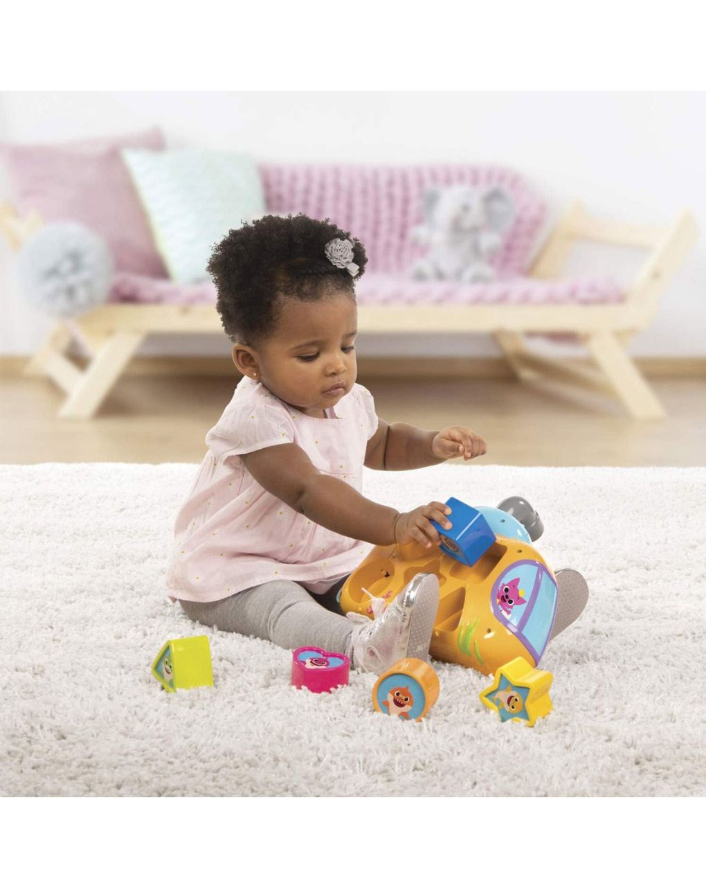 Baby shark μουσικό υποβρύχιο με σχήματα bah11000 - Giochi Preziosi