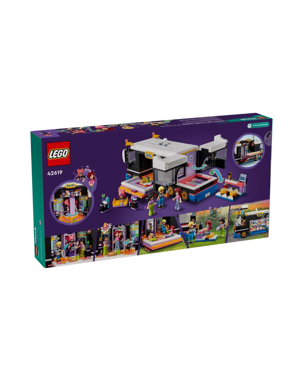 Lego friends pop star music tour bus 42619 - Lego
