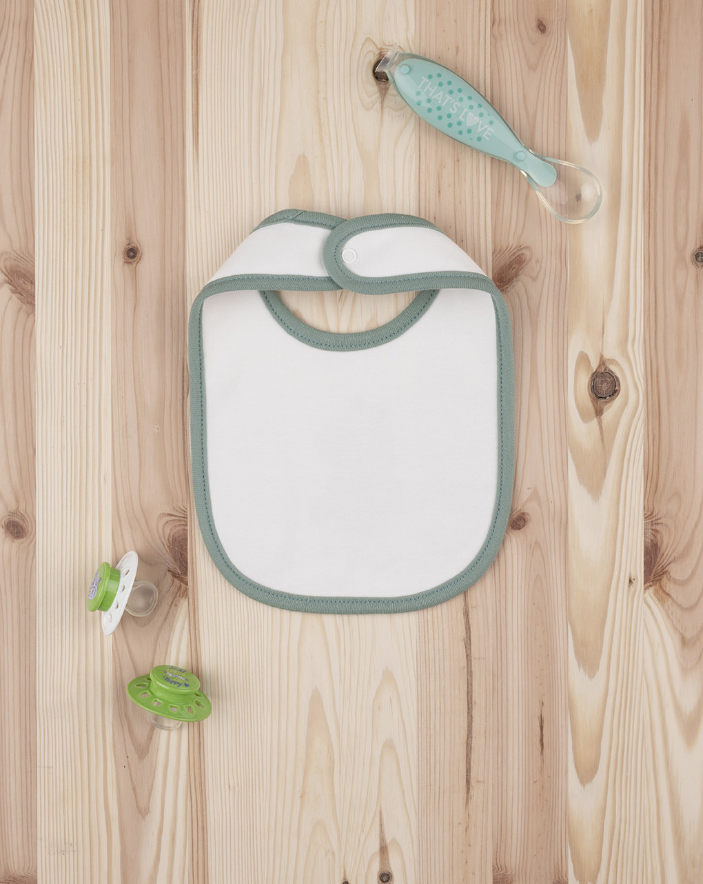 βρεφική σαλιάρα λευκή με δεινόσαυρο για αγόρι - Prénatal