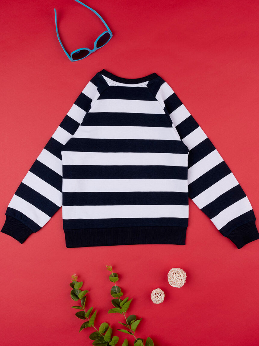 παιδική μπλούζα φούτερ ριγέ nyc για αγόρι - Prénatal