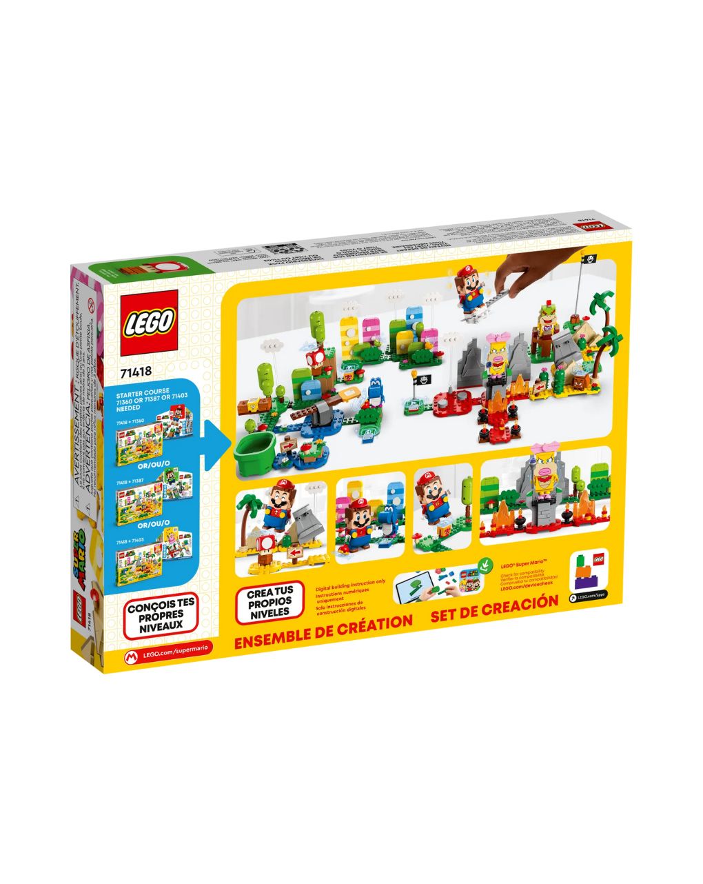 Lego super mario creativity toolbox maker set 71418 - Lego