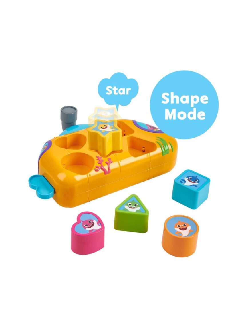 Baby shark μουσικό υποβρύχιο με σχήματα bah11000 - Giochi Preziosi