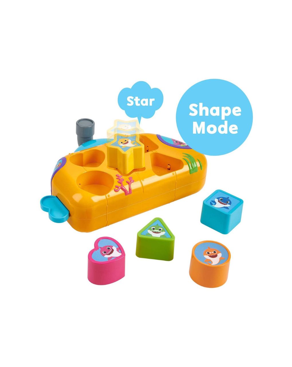 Baby shark μουσικό υποβρύχιο με σχήματα bah11000 - Giochi Preziosi