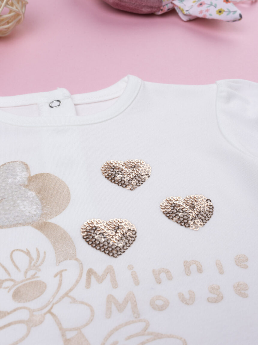 βρεφική μπλούζα λευκή minnie για κορίτσι - Prénatal