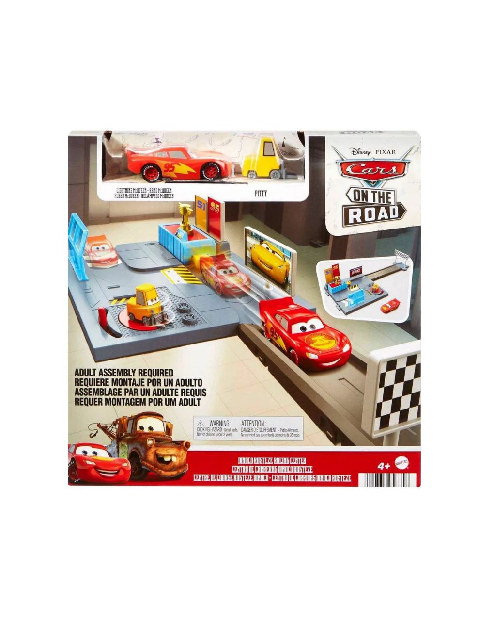 Disney pixar cars on the road dinoco rusteze racing center hgv69