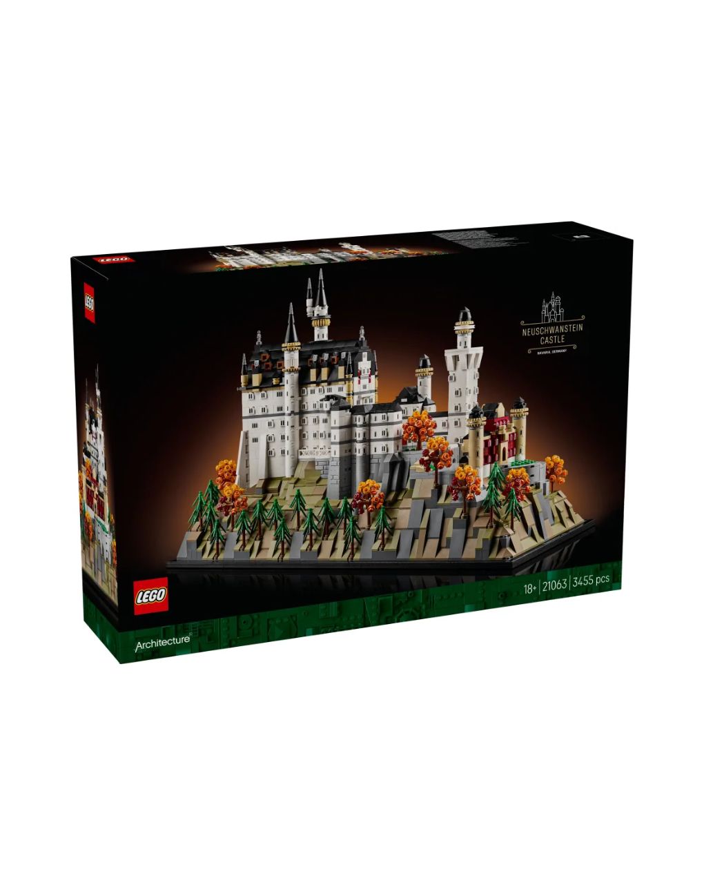 Lego architecture neuschwanstein castle 21063