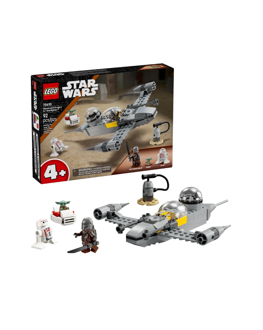 Lego star wars mando & grocu's n-1 starfighter 75410 - Lego
