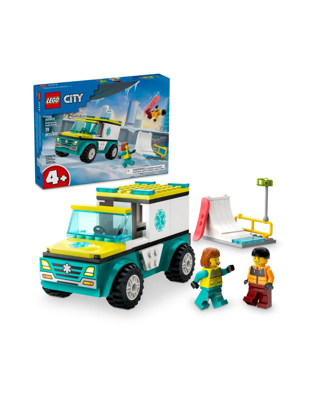 Lego city emergency ambulance & snowboarder 60403 - Lego