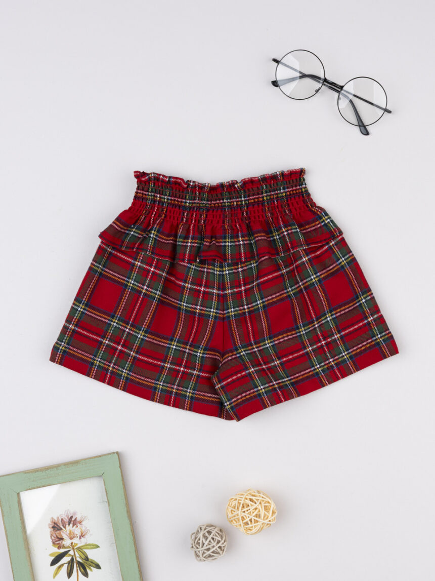 βρεφικό σορτσάκι καρό classic για κορίτσι - Prénatal