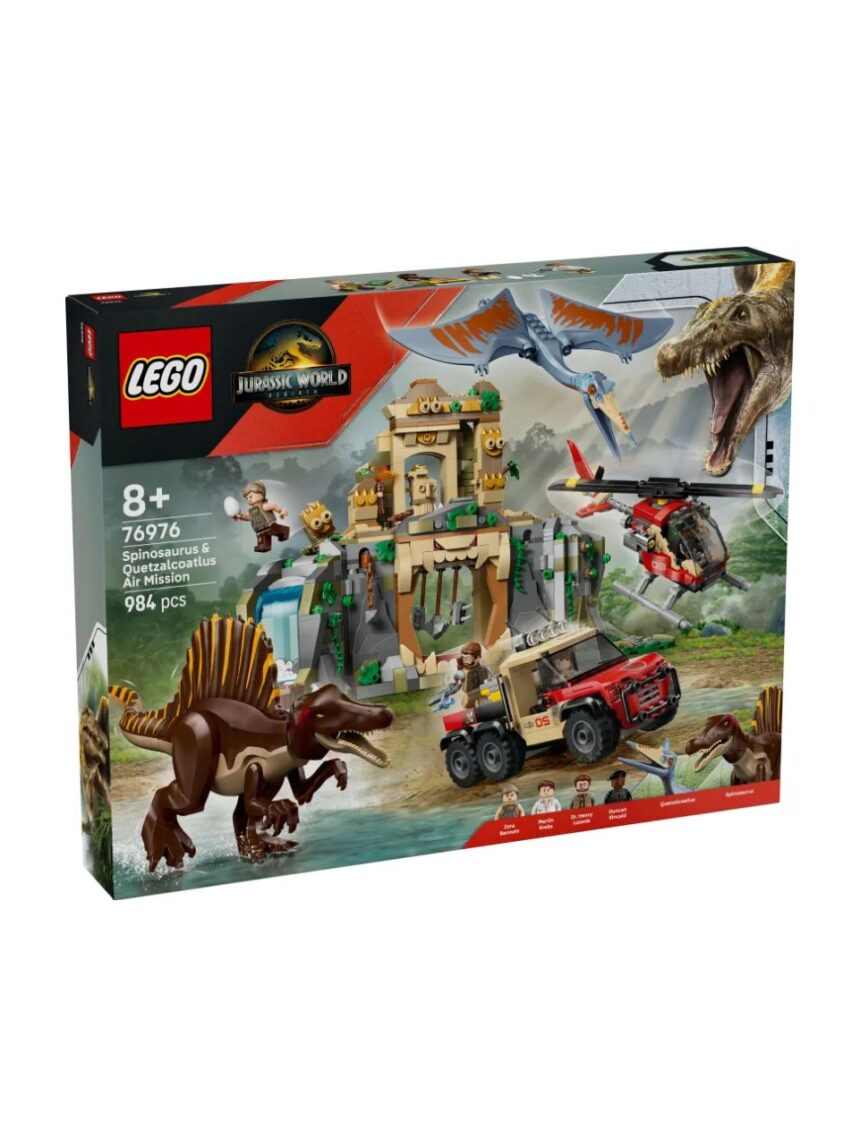 Lego jurassic world spinosaurus & quetzalcoatlus air mission 76976 - Lego