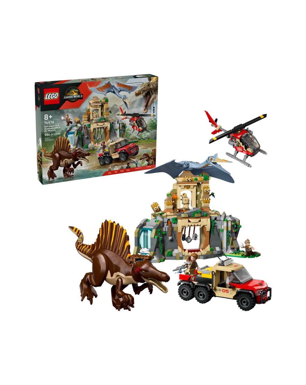 Lego jurassic world spinosaurus & quetzalcoatlus air mission 76976 - Lego