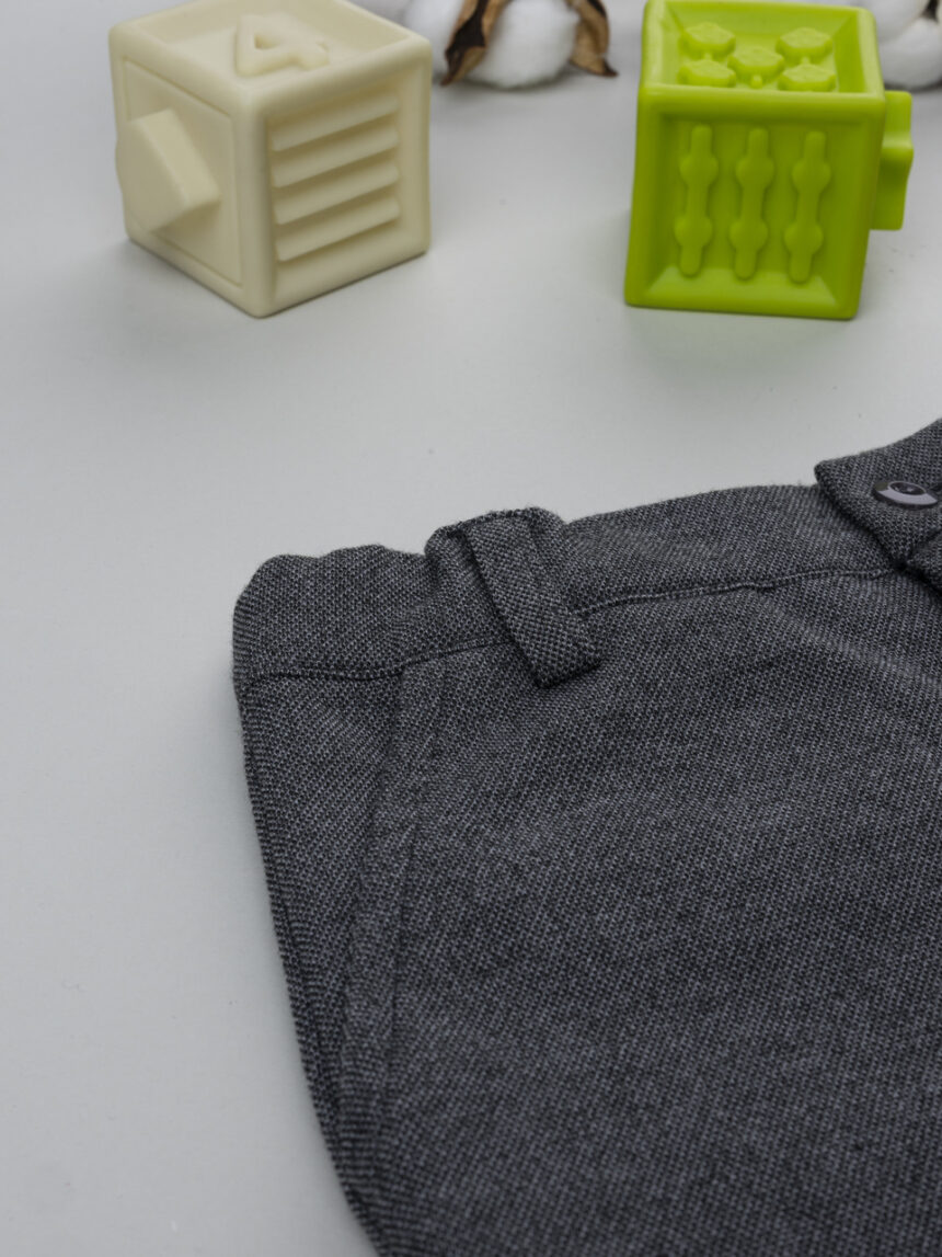 βρεφικό παντελόνι γκρι classic για αγόρι - Prénatal