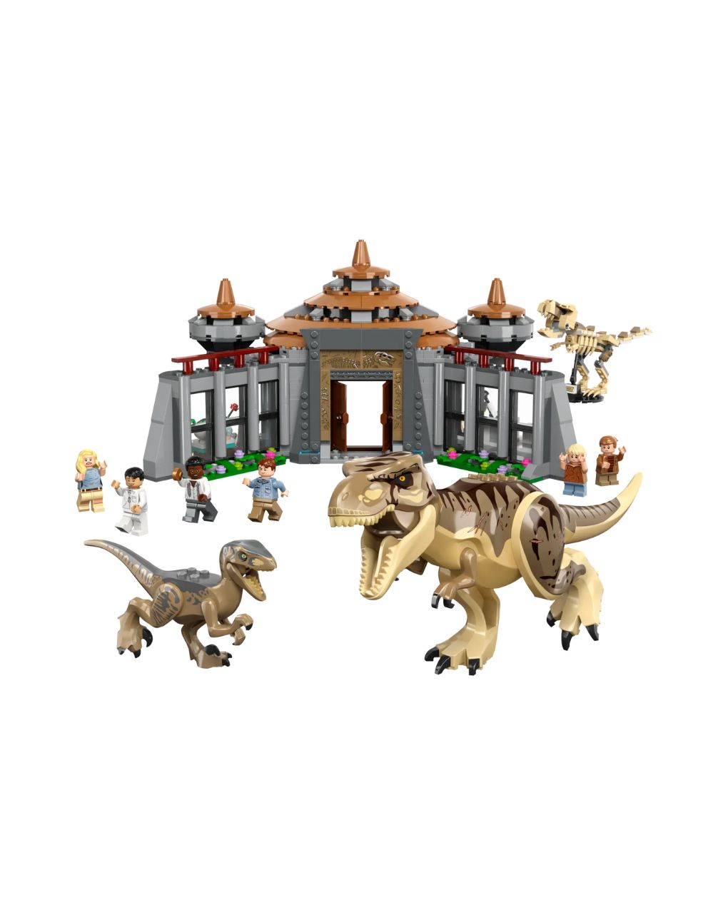 Lego jurassic world visitor center: t-rex & raptor attack 76961 - Lego