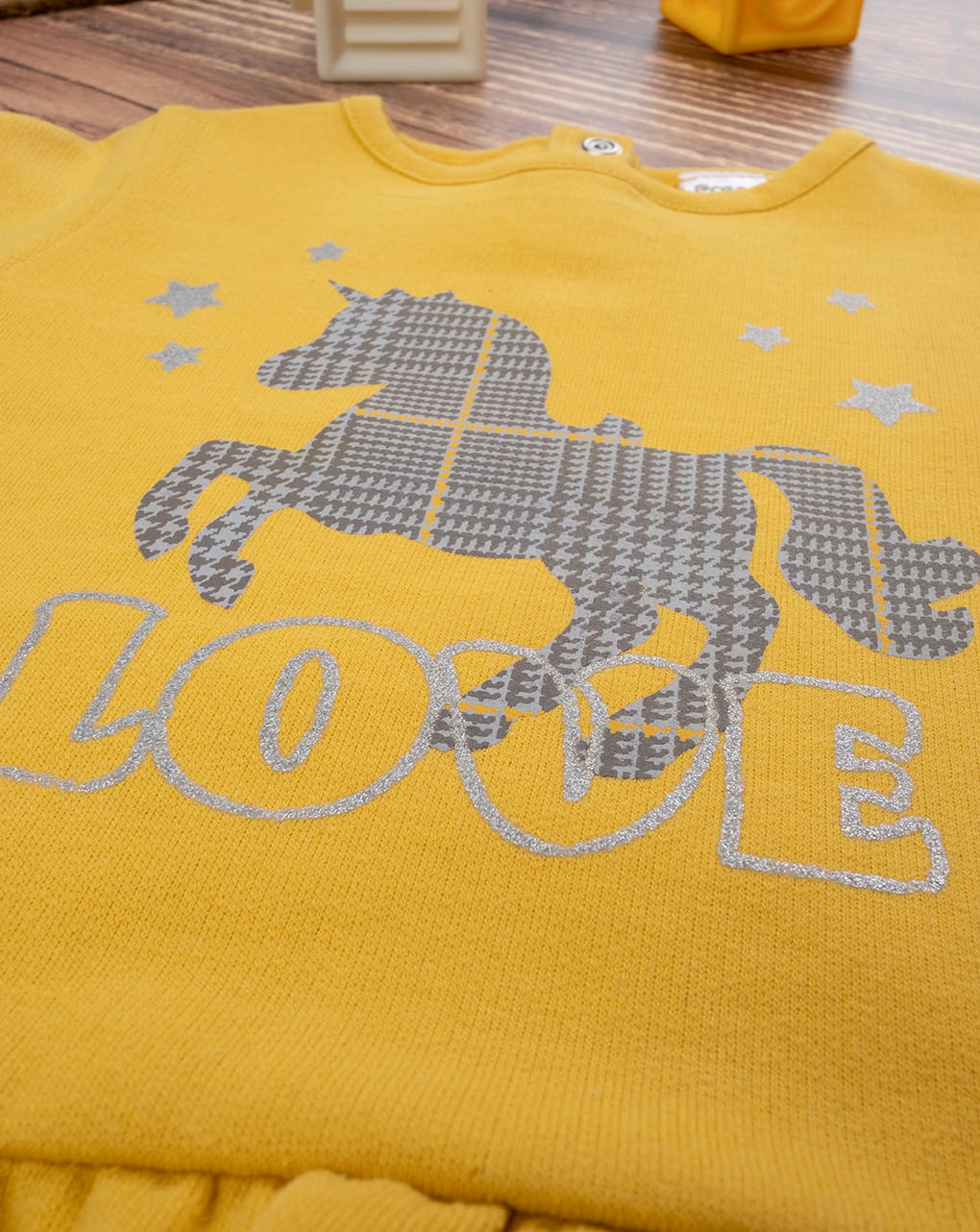 βρεφικό σετ μπλούζα φούτερ και κολάν με μονόκερο για κορίτσι - Prénatal