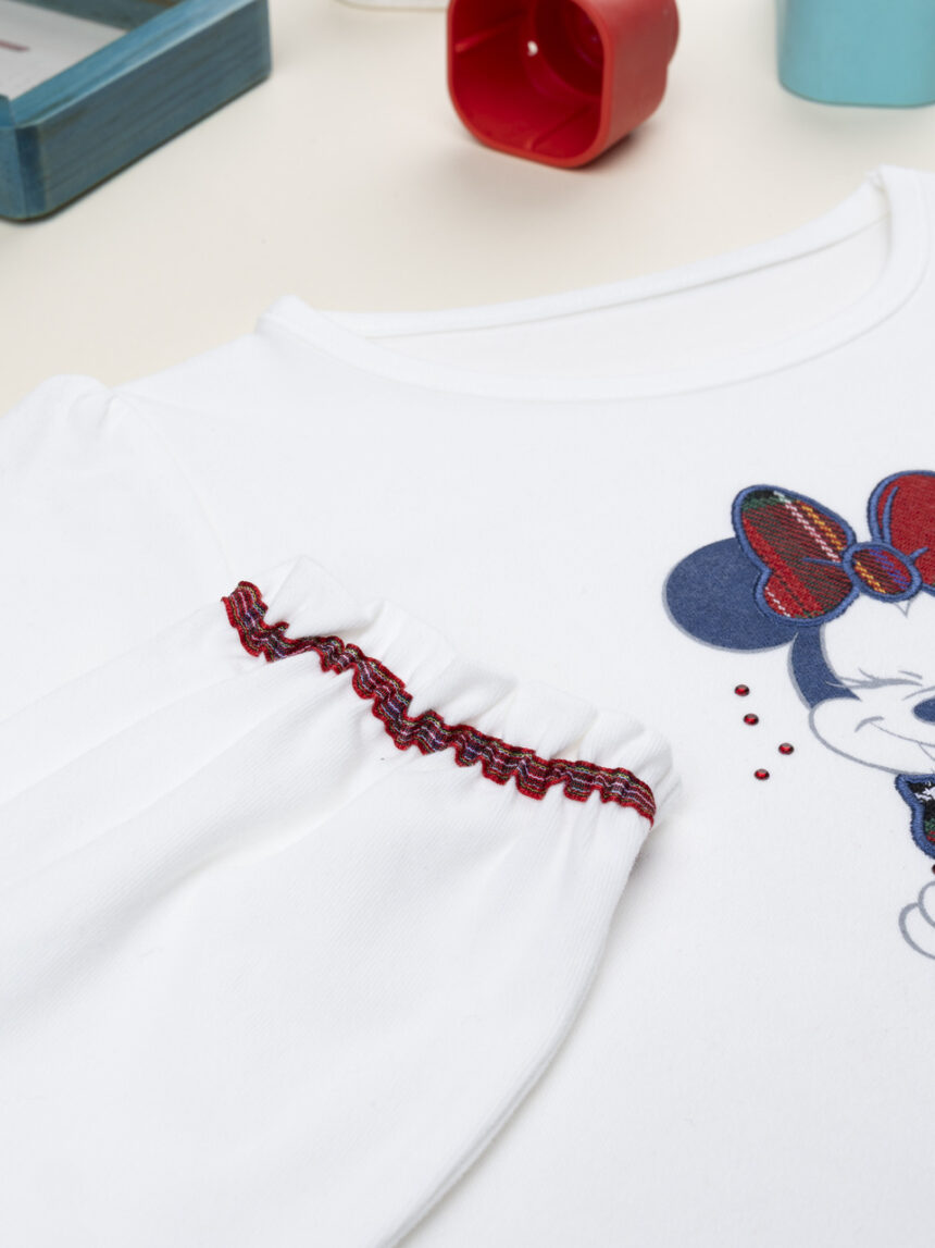 παιδική μπλούζα λευκή minnie classic για κορίτσι - Prénatal