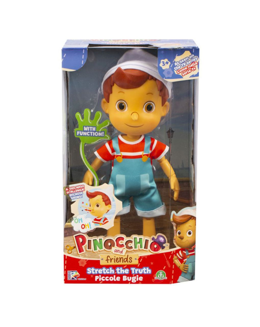 Pinocchio and friends πινοκιο κουκλα με μυτη που μεγαλωνει 32cm pnh12000 - PINOCCHIO