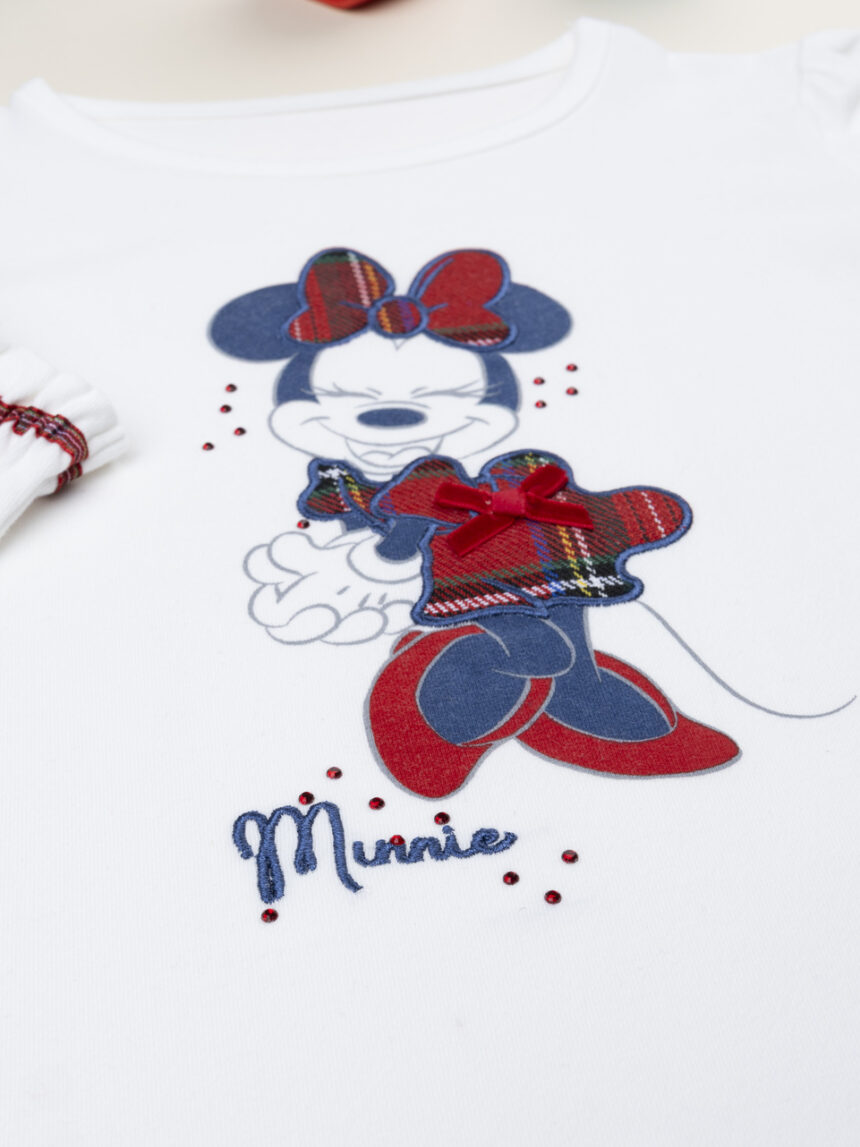 παιδική μπλούζα λευκή minnie classic για κορίτσι - Prénatal