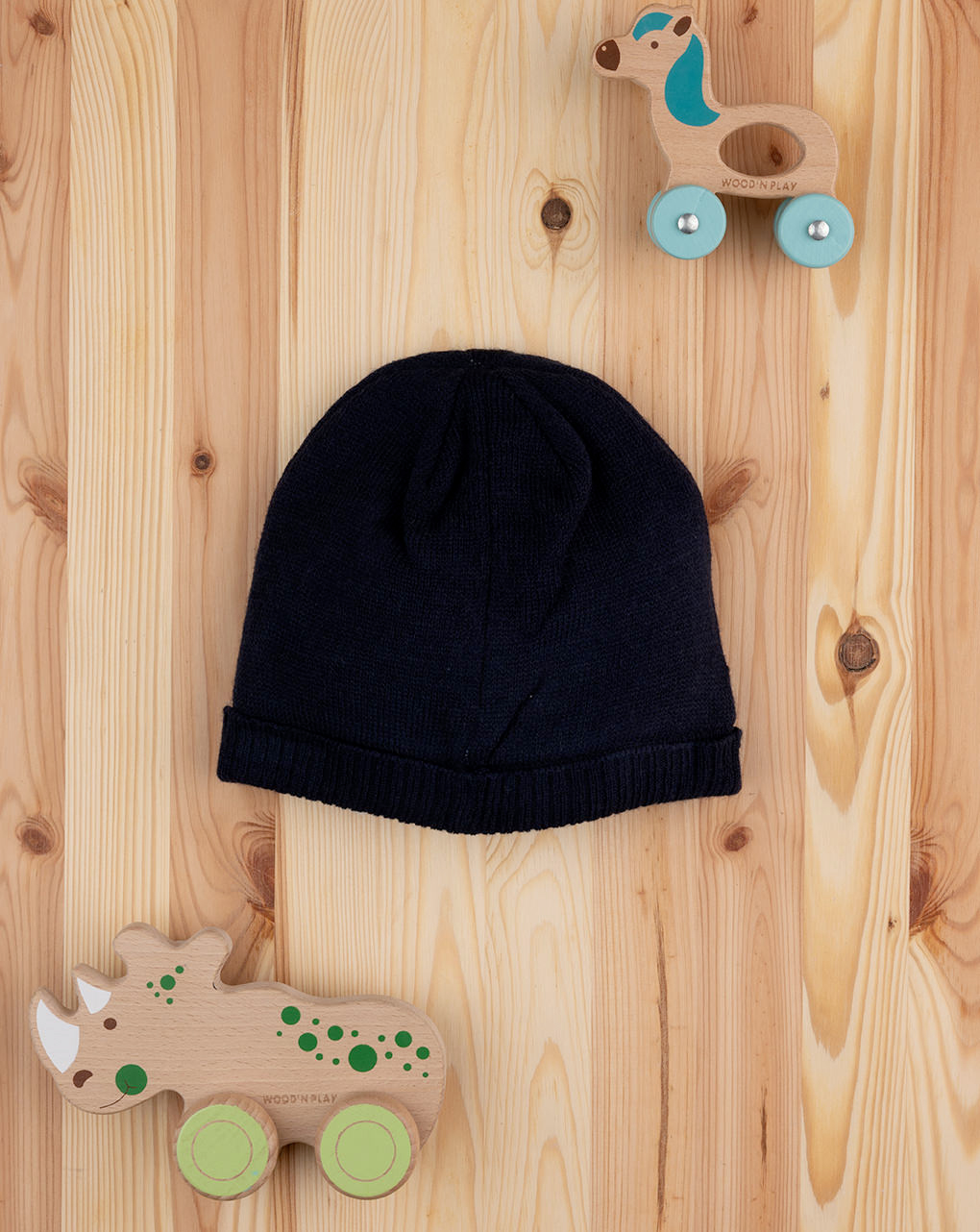 βρεφικό σκουφάκι μπλε με δεινόσαυρους για αγόρι - Prénatal