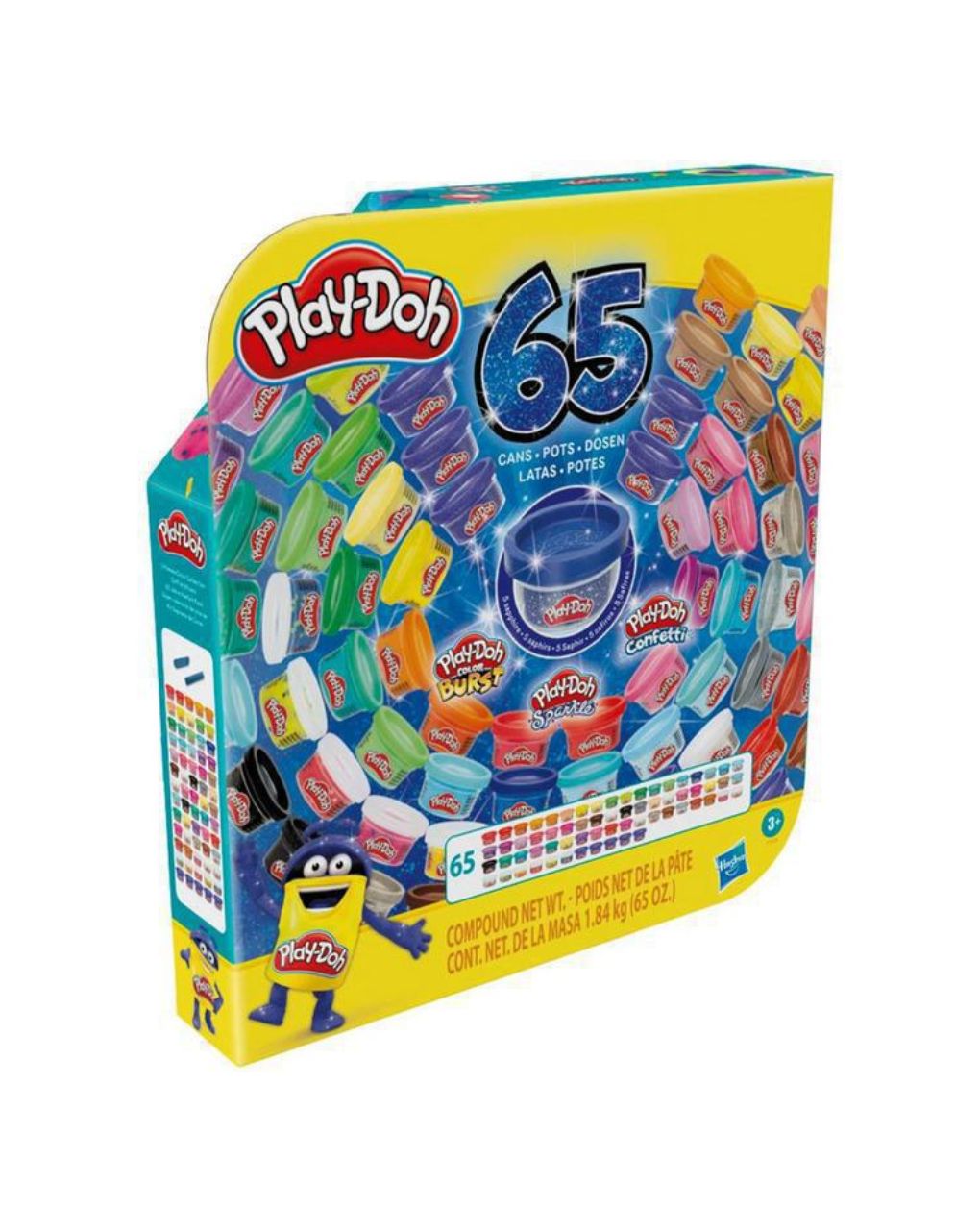 Hasbro play-doh πλαστελίνη 65 celebration core pack f1528 - 