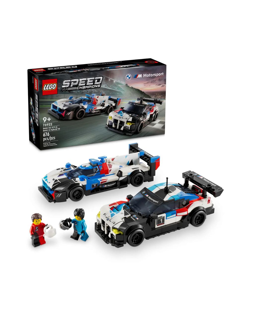 Lego speed champions bwm m4 gt3 & bmw m hybrid v8 race cars 76922 - Lego