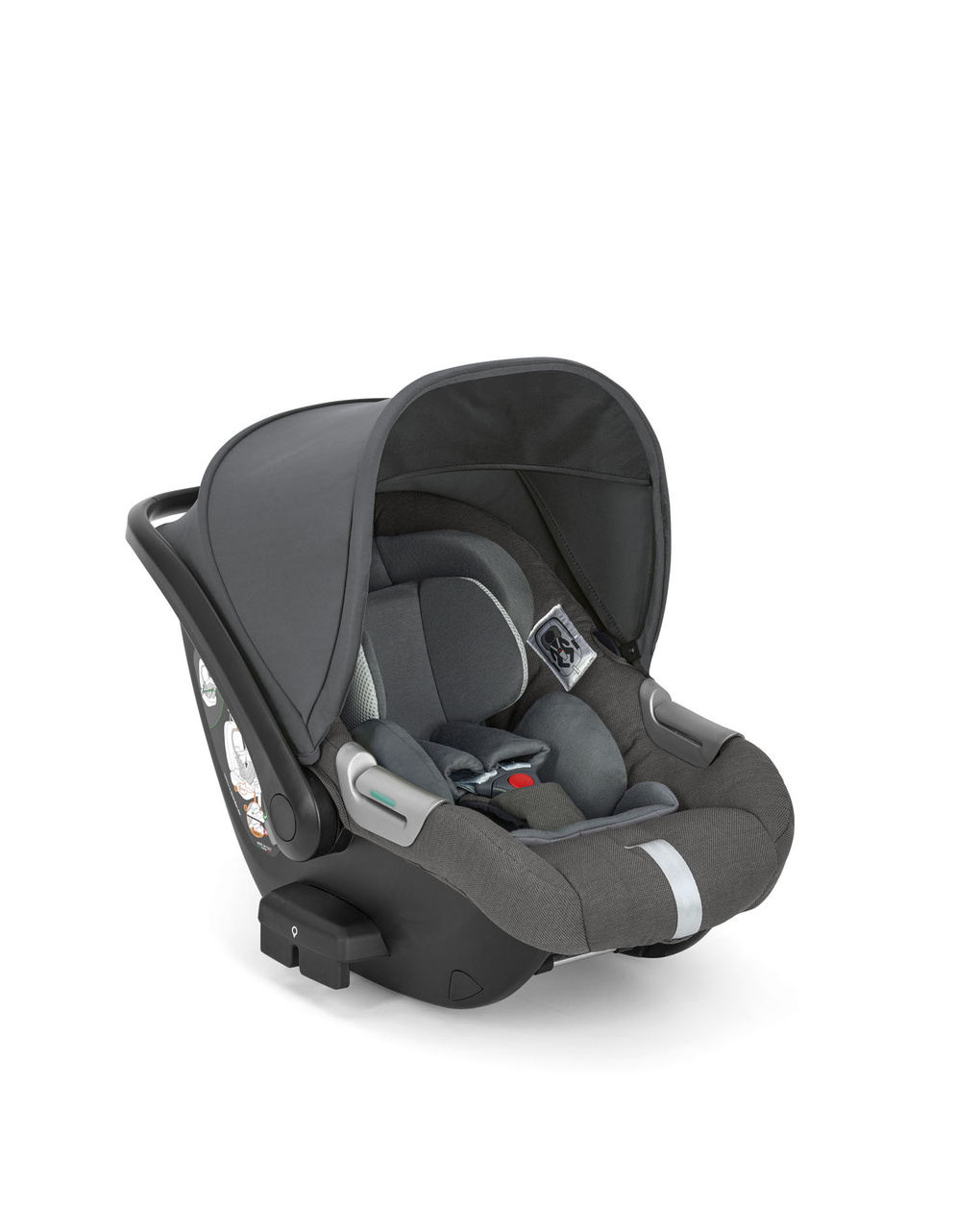Inglesina σύστημα μεταφοράς aptica quattro με σκελετό palladio black και darwin infant recline velvet grey - Inglesina