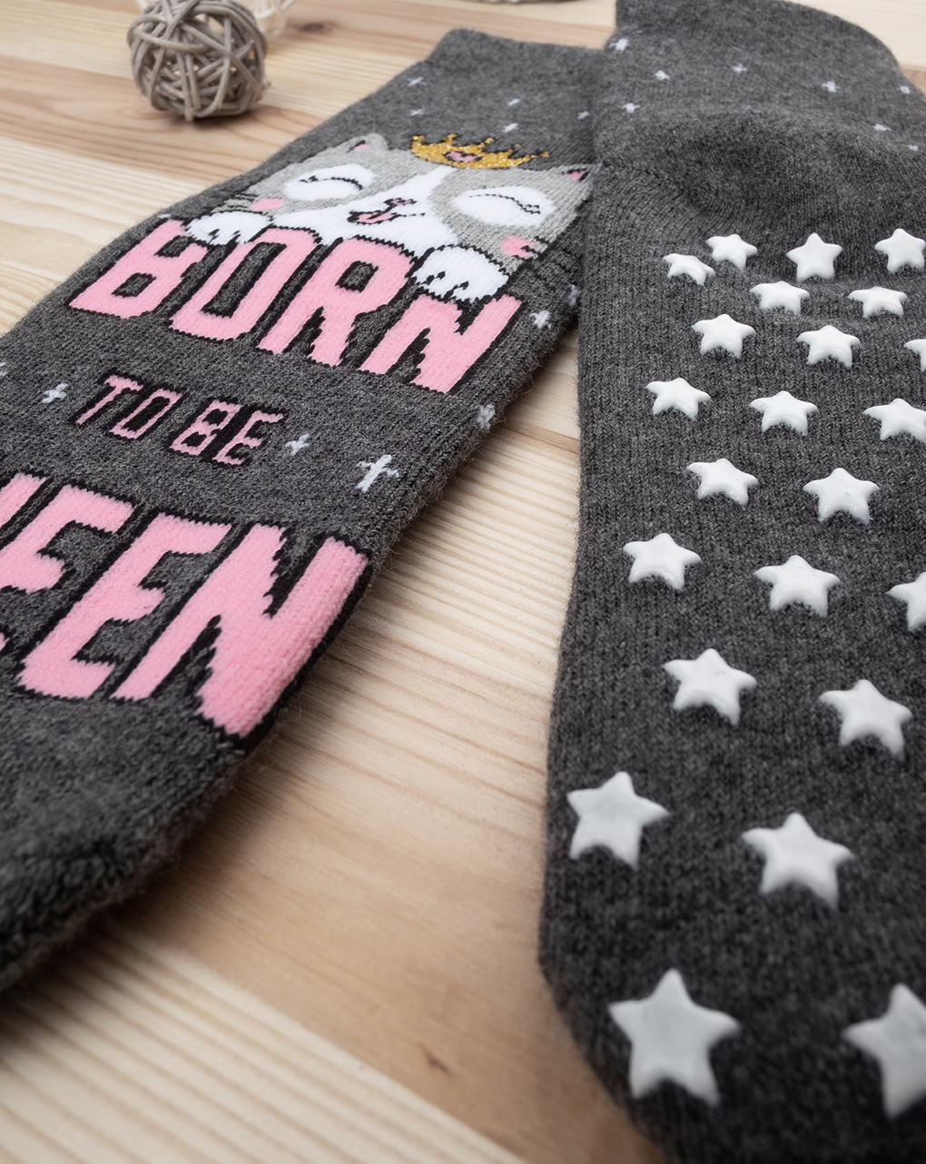 παιδικές αντιολισθητικές κάλτσες με γατάκι για κορίτσι - Prénatal