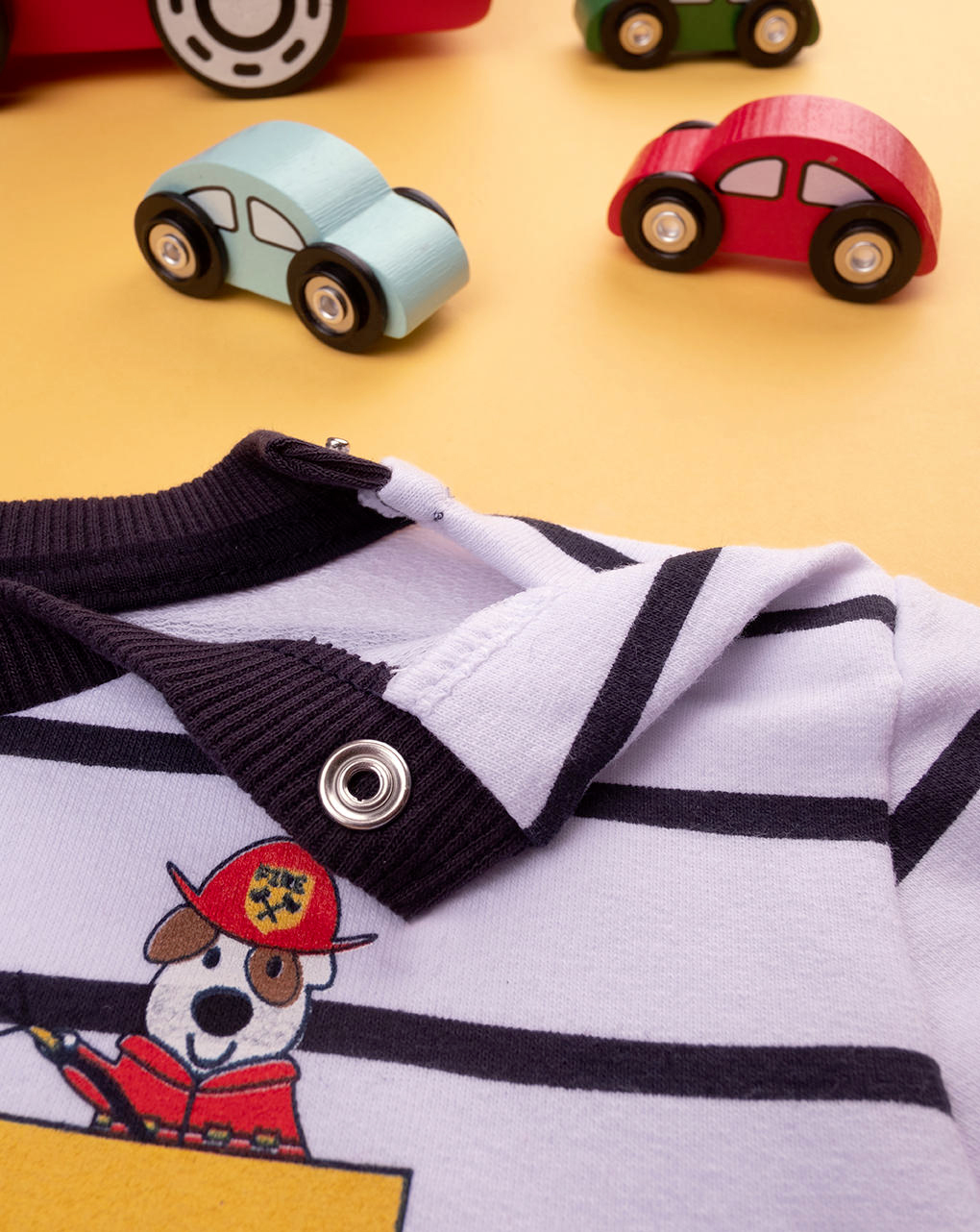 βρεφικό σετ μπλούζα φούτερ και παντελόνι φόρμας beep για αγόρι - Prénatal