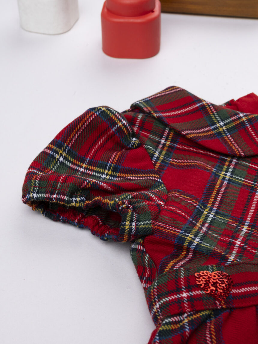 βρεφικό φόρεμα καρό με καρδούλες classic για κορίτσι - Prénatal