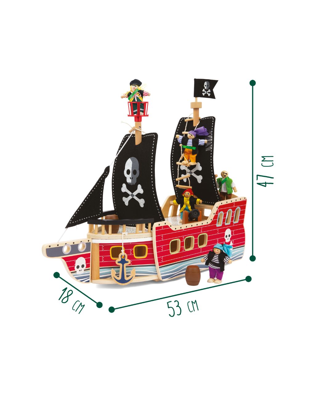 Wood’ n play καράβι πειρατών - Wood'N Play