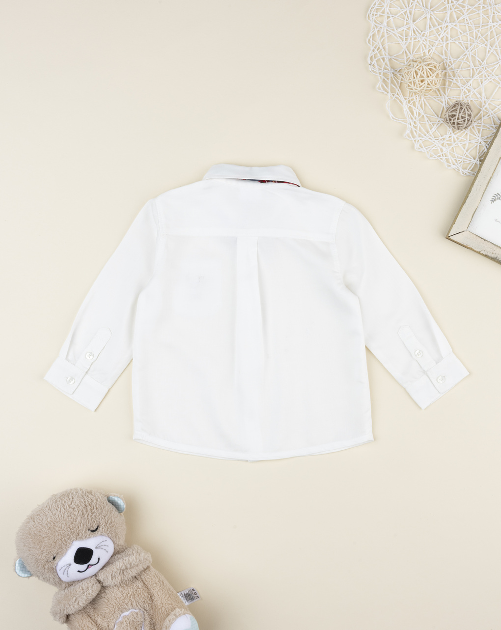 βρεφικό πουκάμισο λευκό με παπιγιόν classic για αγόρι - Prénatal