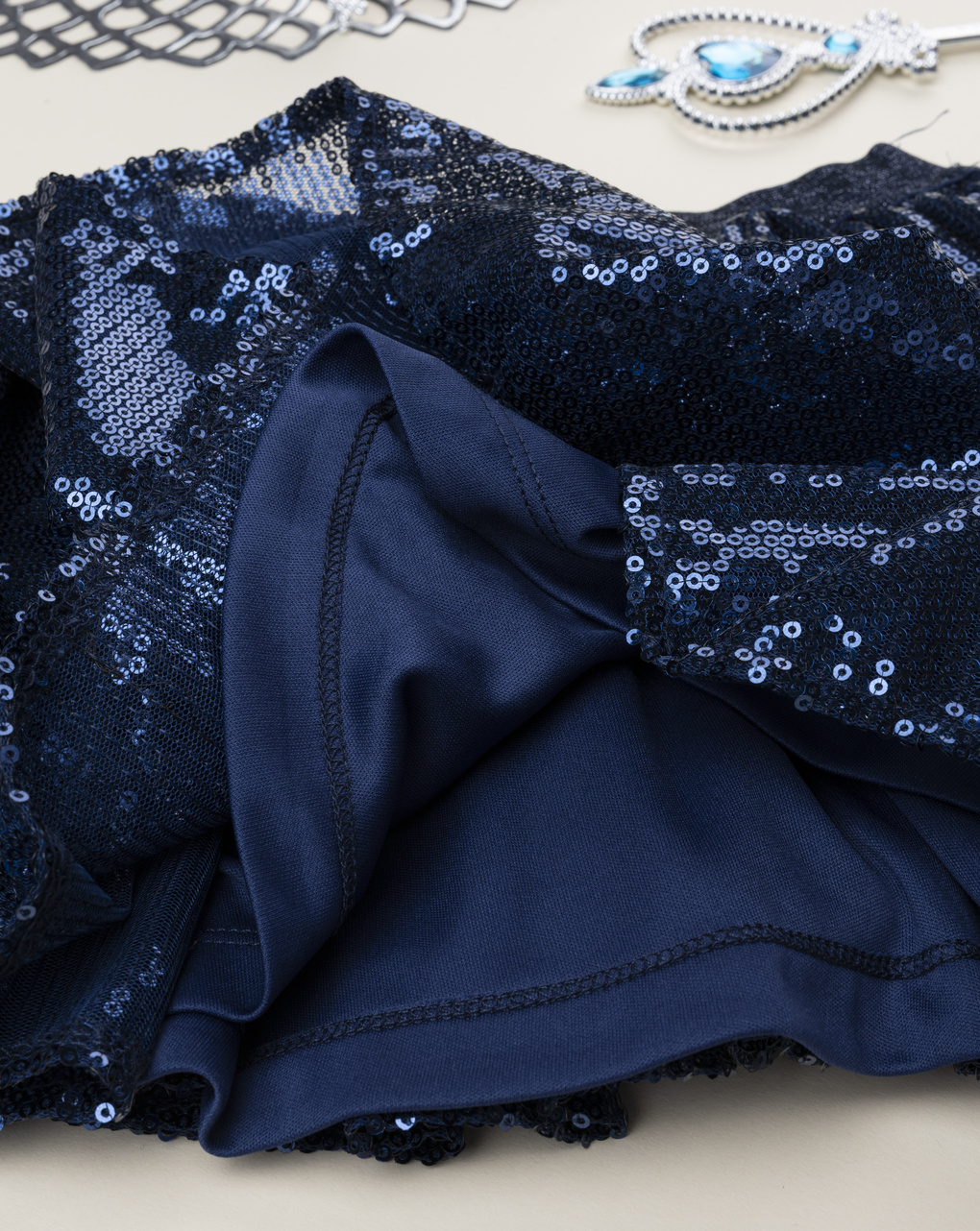 παιδική φούστα μπλε με παγιέτες classic για κορίτσι - Prénatal