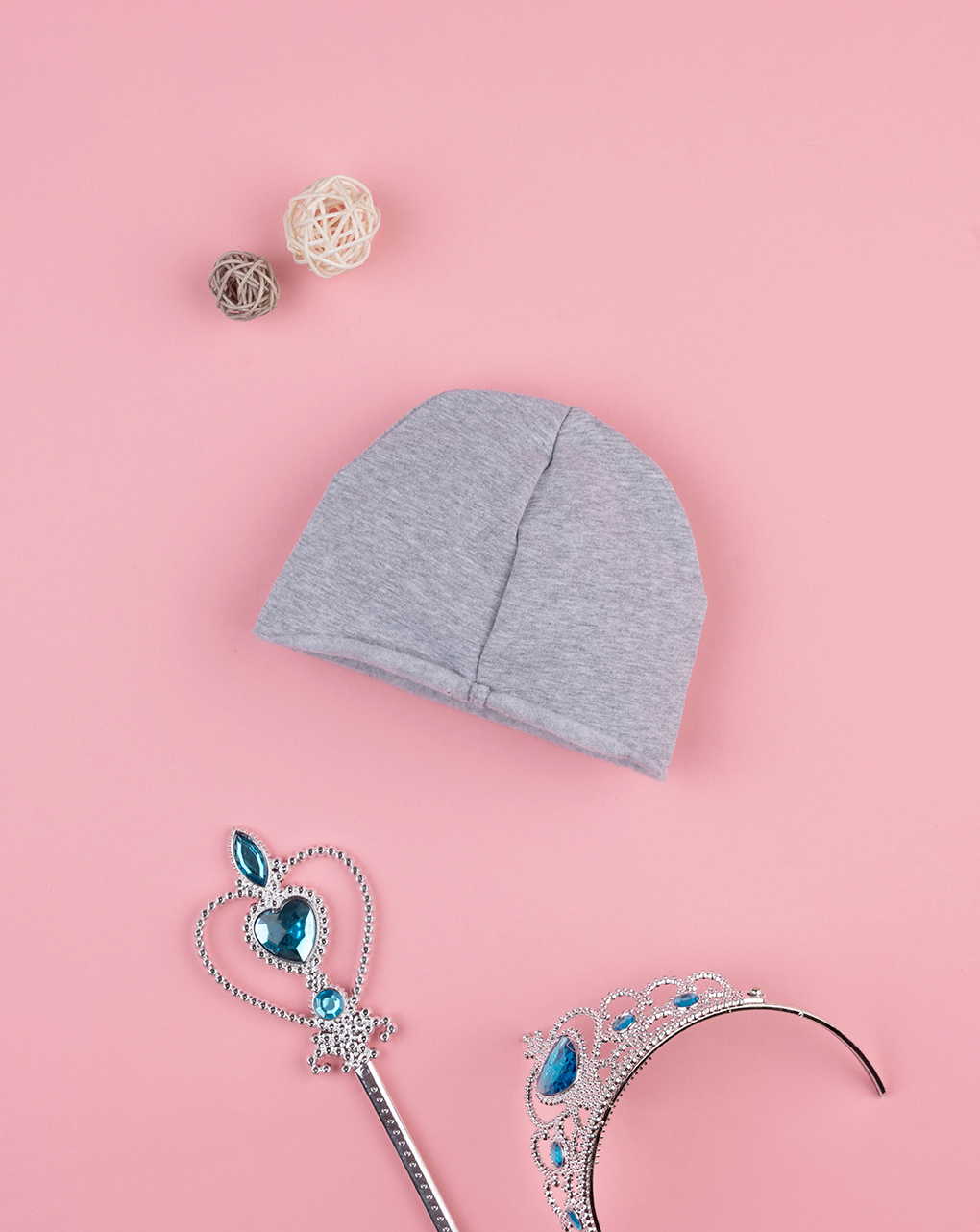 βρεφικό σκουφάκι γκρι με μονόκερο για κορίτσι - Prénatal