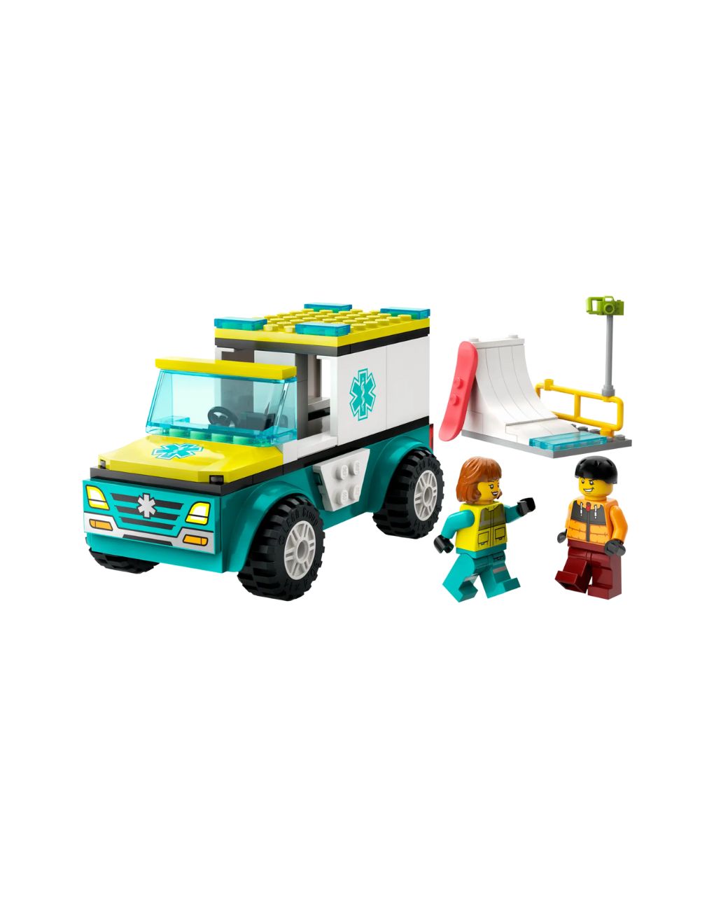 Lego city emergency ambulance & snowboarder 60403 - Lego