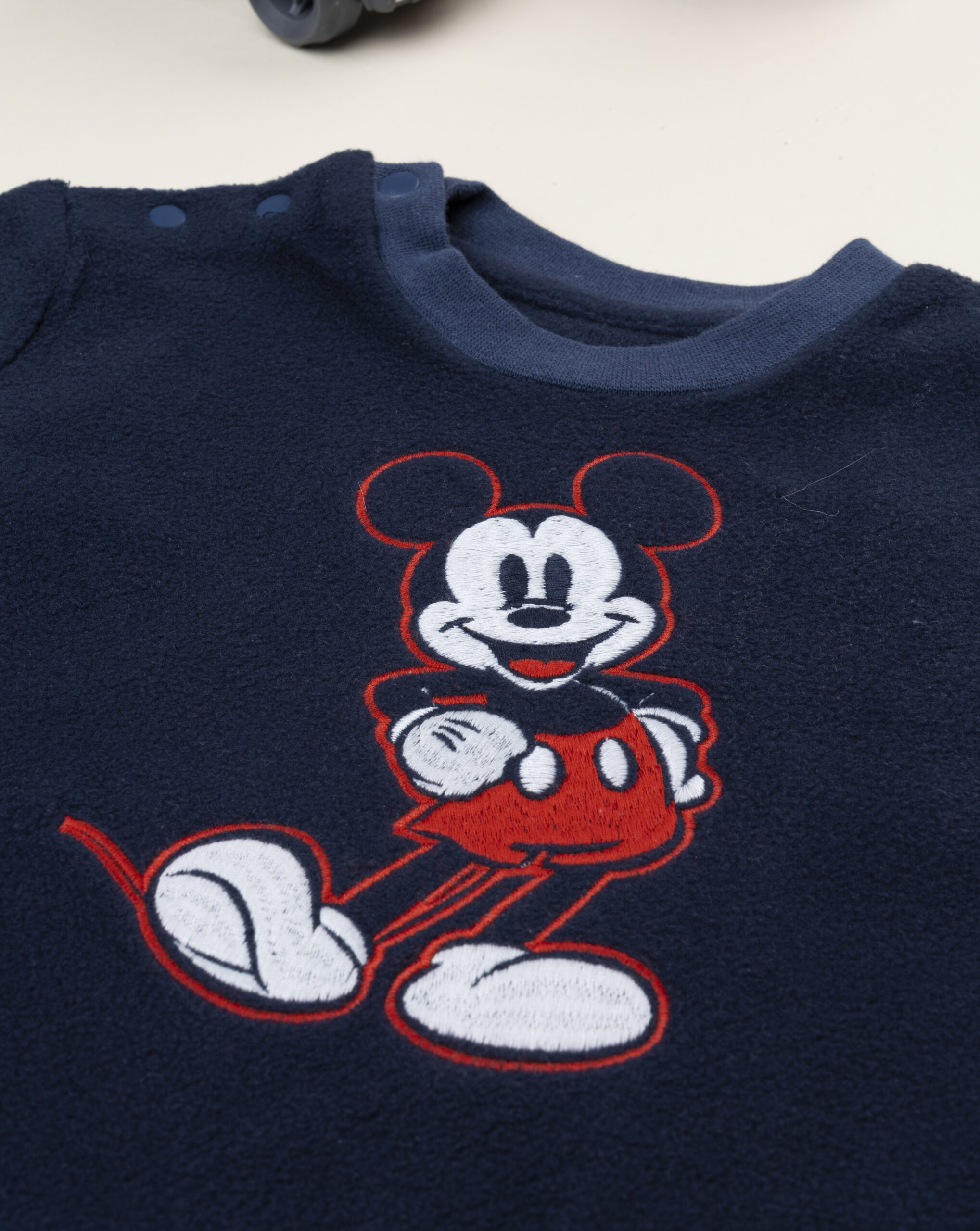βρεφική πιτζάμα fleece μπλε/κόκκινη mickey για αγόρι - Prénatal